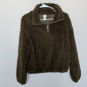 H&M Teddy Bear Quarter Zip